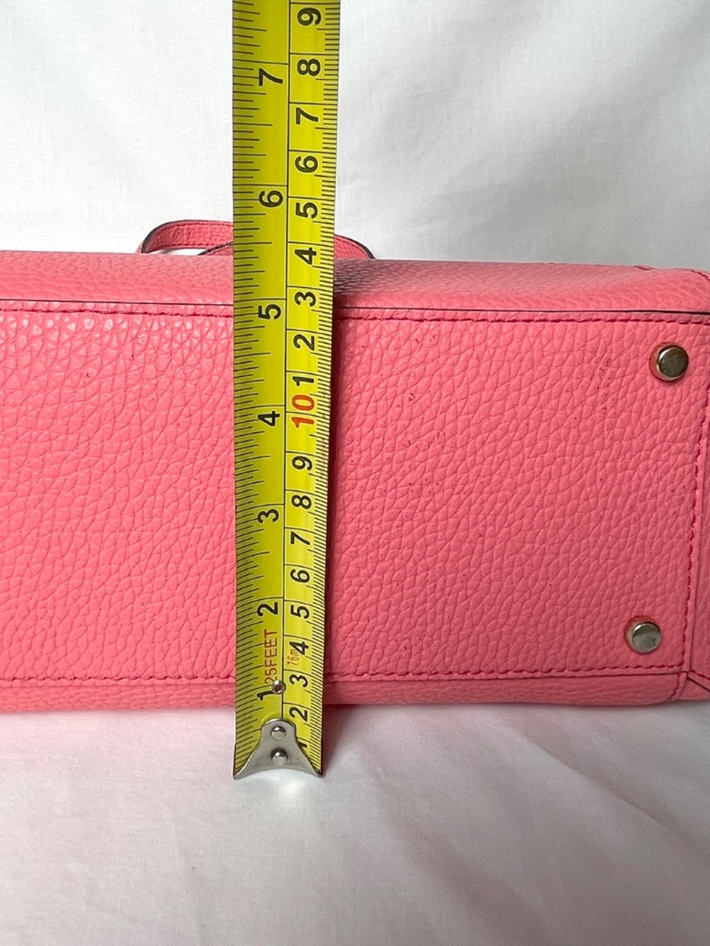 Kate Spade Pink Leather Tote Bow 12” - Picture 13 of 14